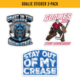 Goalie Sticker 3-Pack