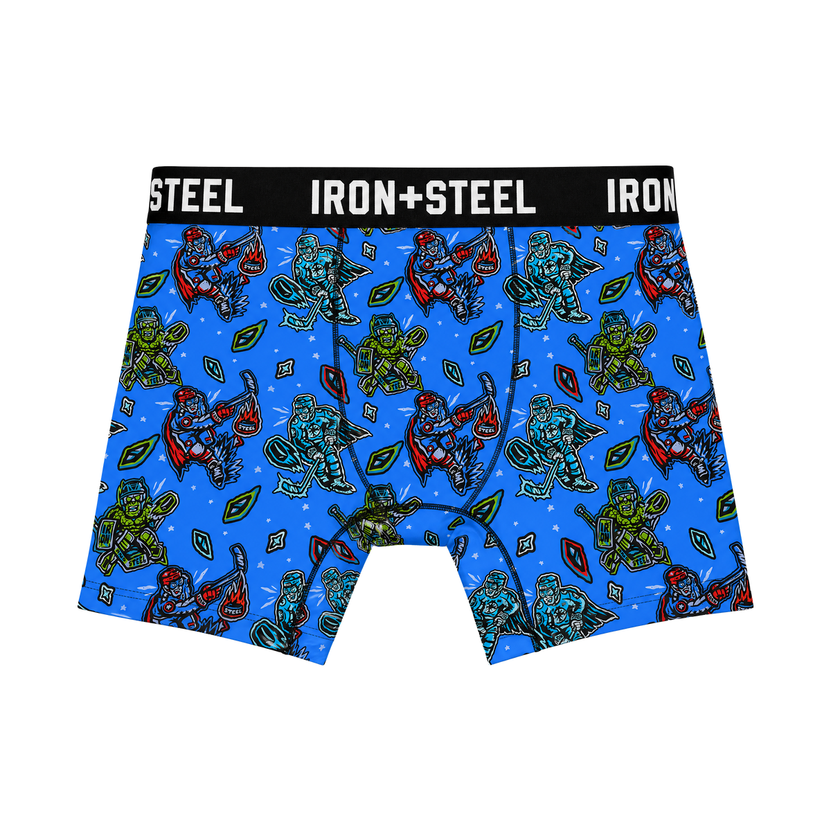 Super Hero Hockey Boxer Briefs, front