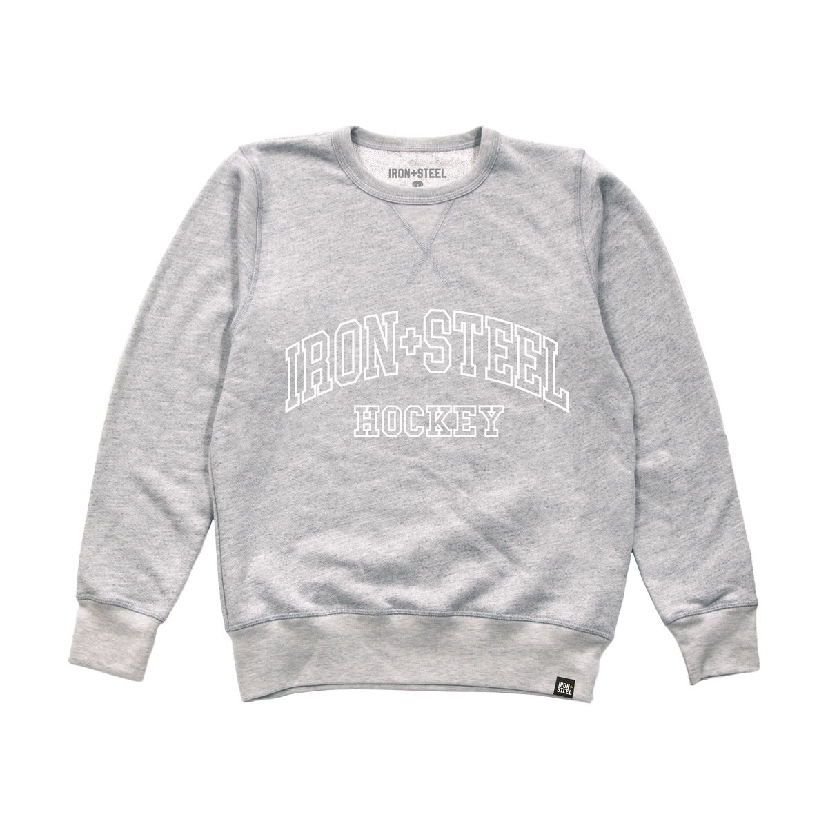 Iron+Steel Hockey Crew Heather Gray