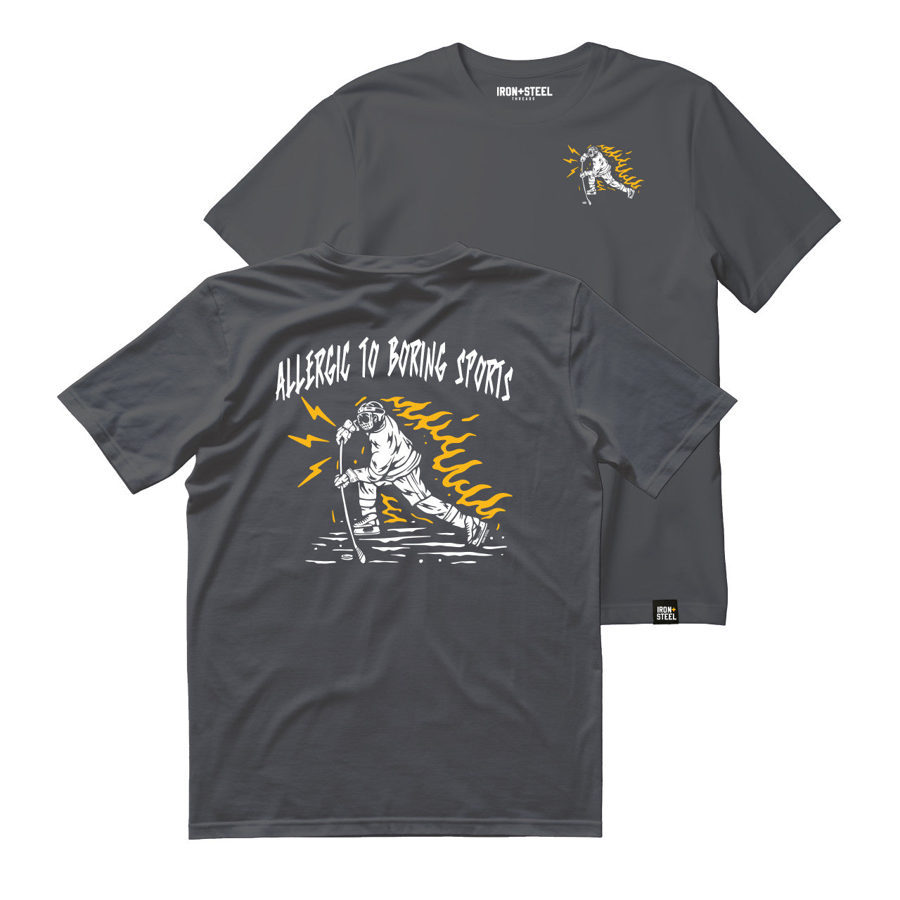 Allergic To Boring Sports Hockey T-Shirt