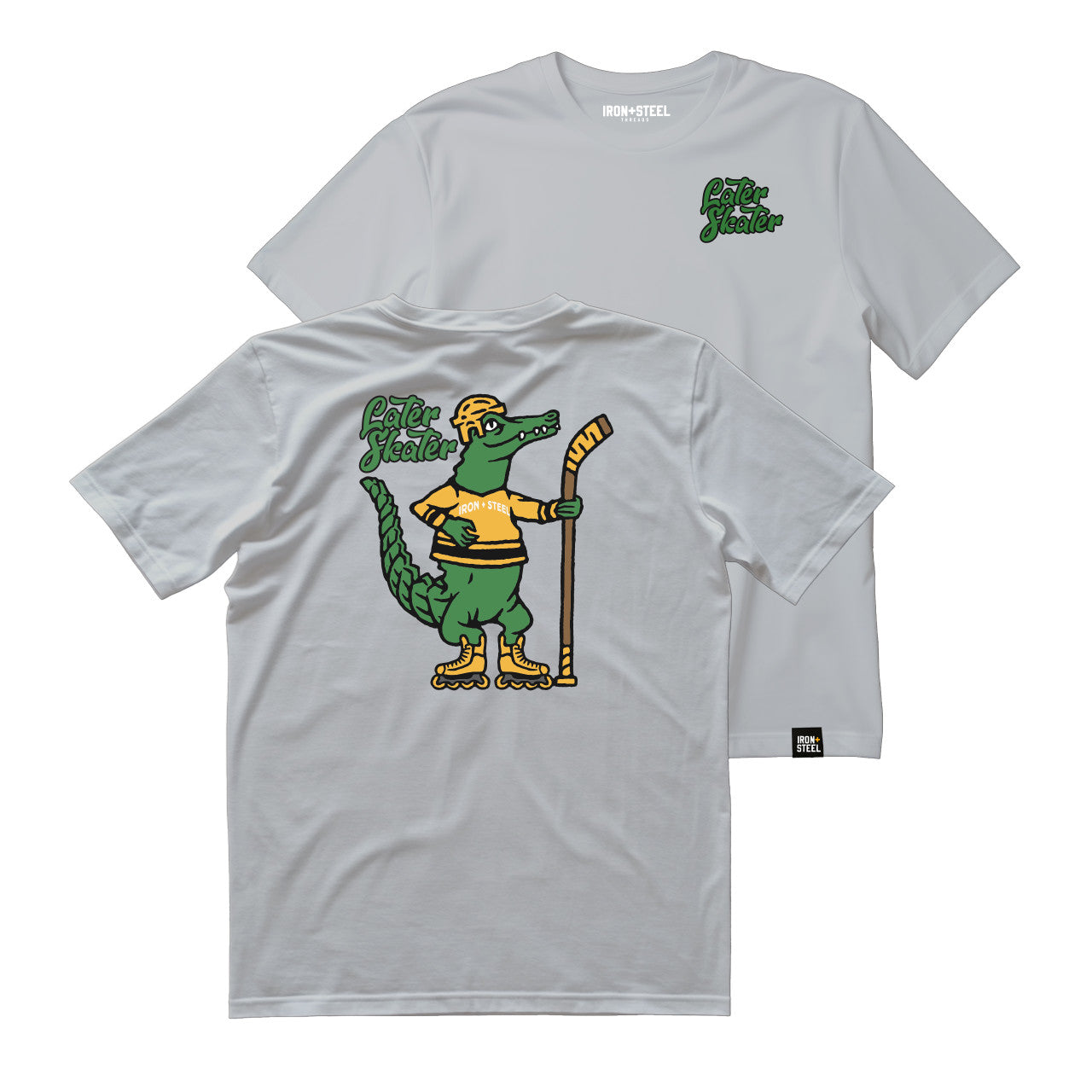 Later Skater Alligator Hockey T-Shirt