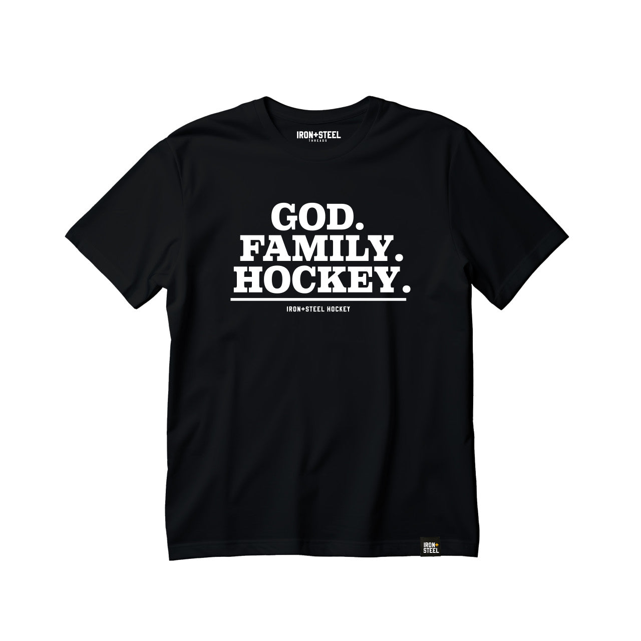 God. Family. Hockey. Kids USA Made T-Shirt