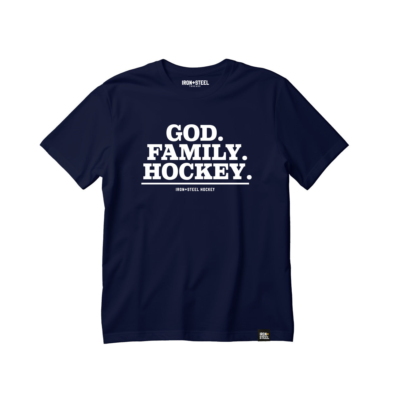 God. Family. Hockey. Kids USA Made T-Shirt