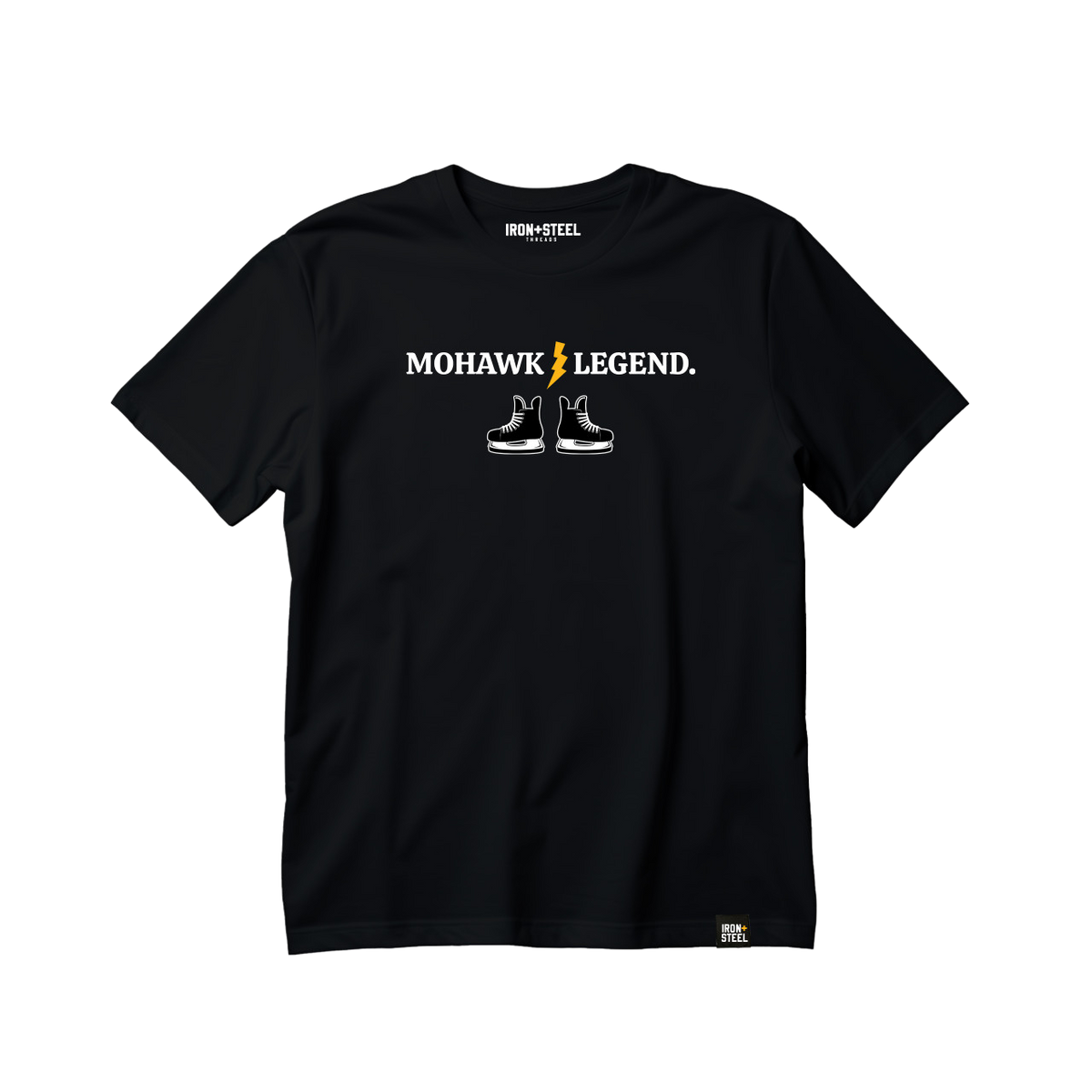 Mohawk Hockey Tee in black, front