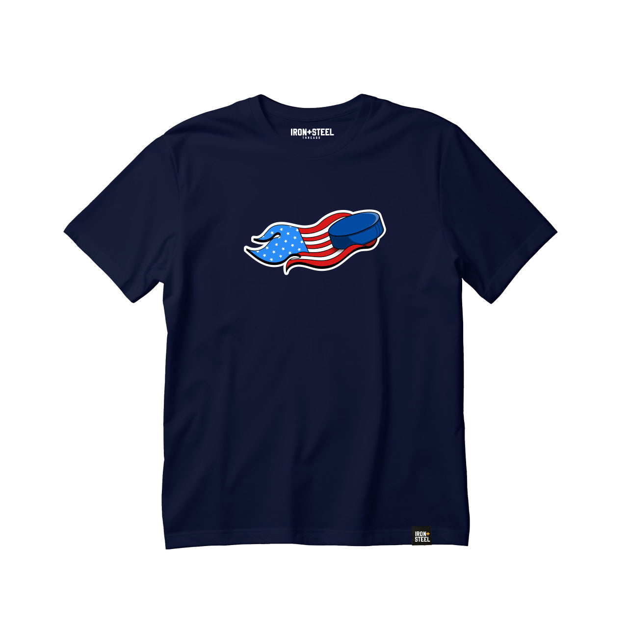 USA Puck Flag Hockey T-Shirt