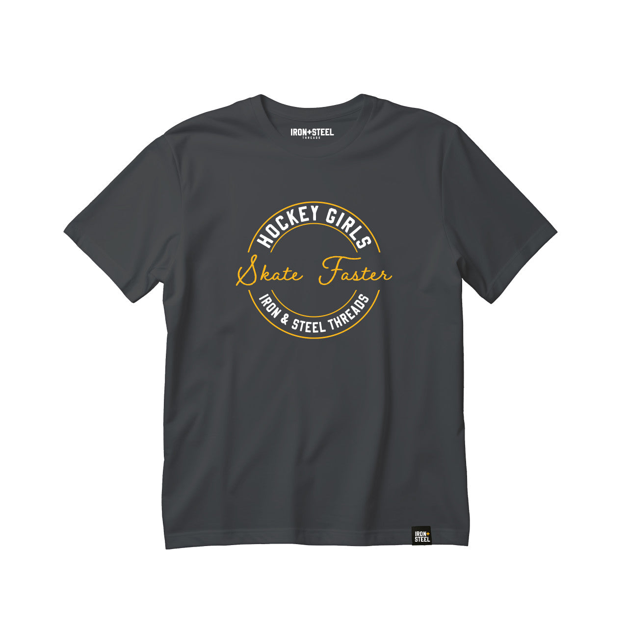 Hockey Girls Skate Faster USA Made Kids Tee
