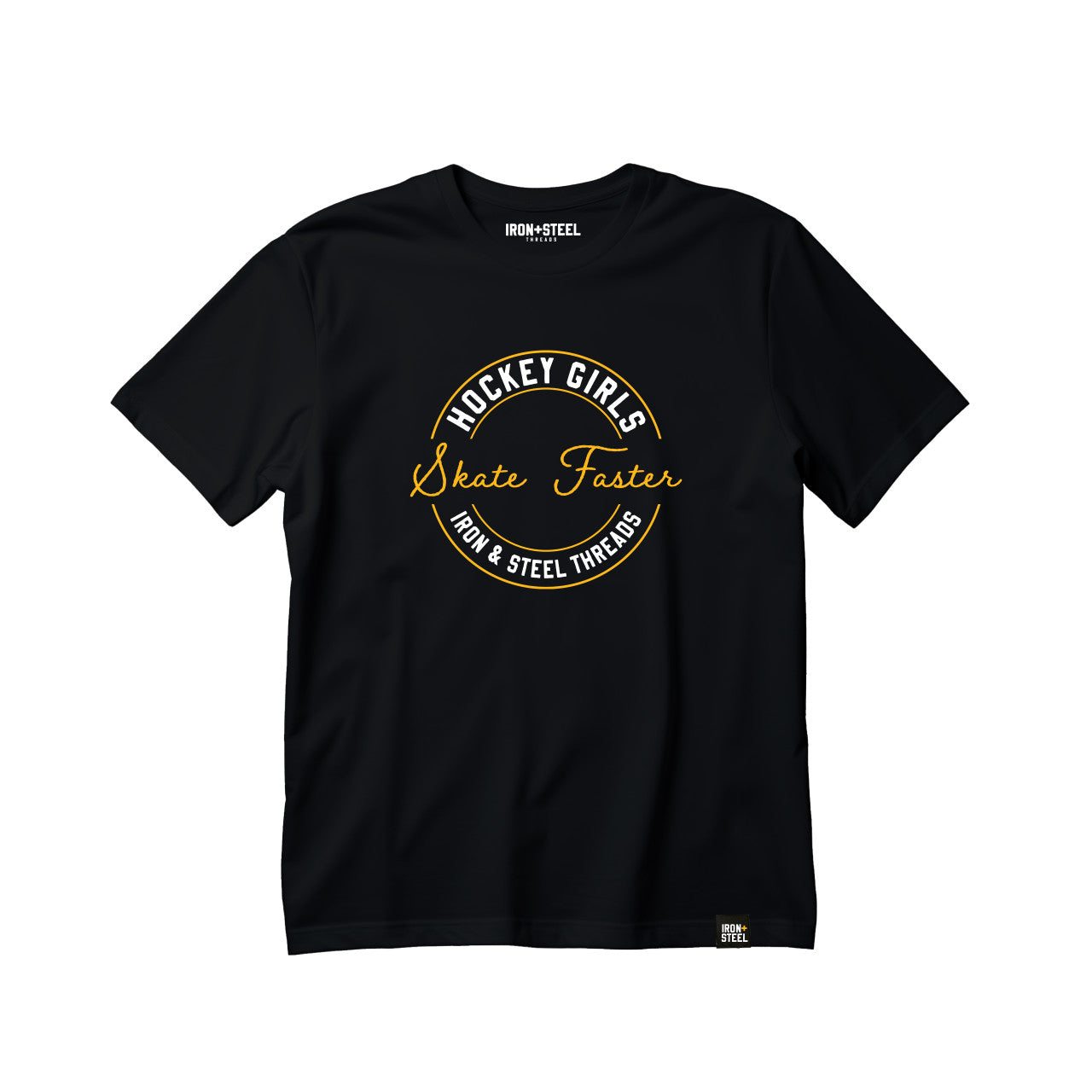 Hockey Girls Skate Faster USA Made Kids Tee