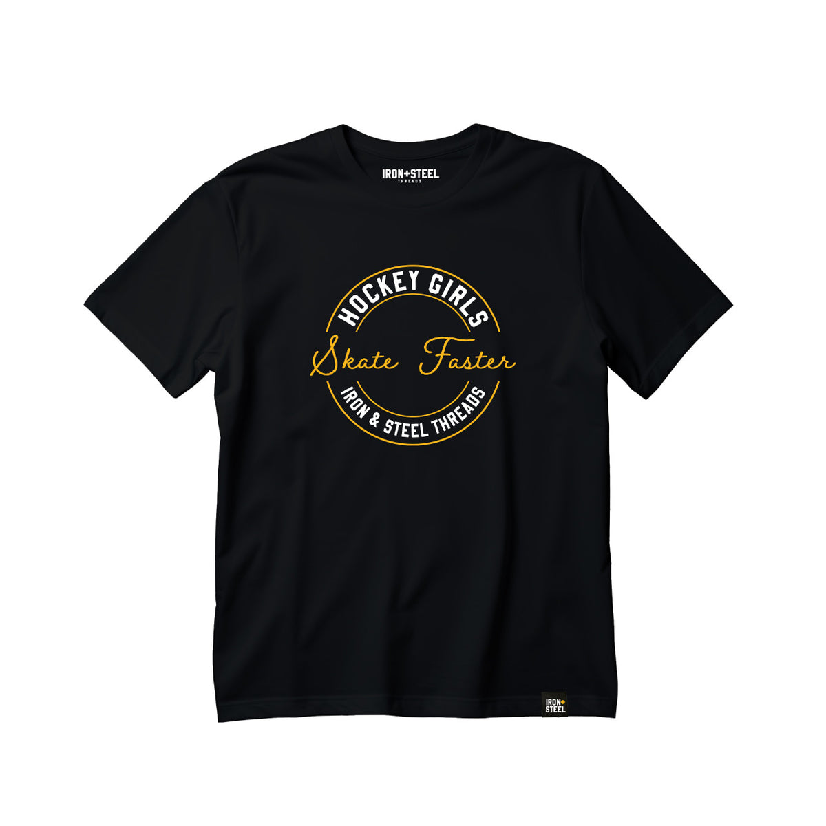 Hockey Girls Skate Faster USA Made Kids Tee