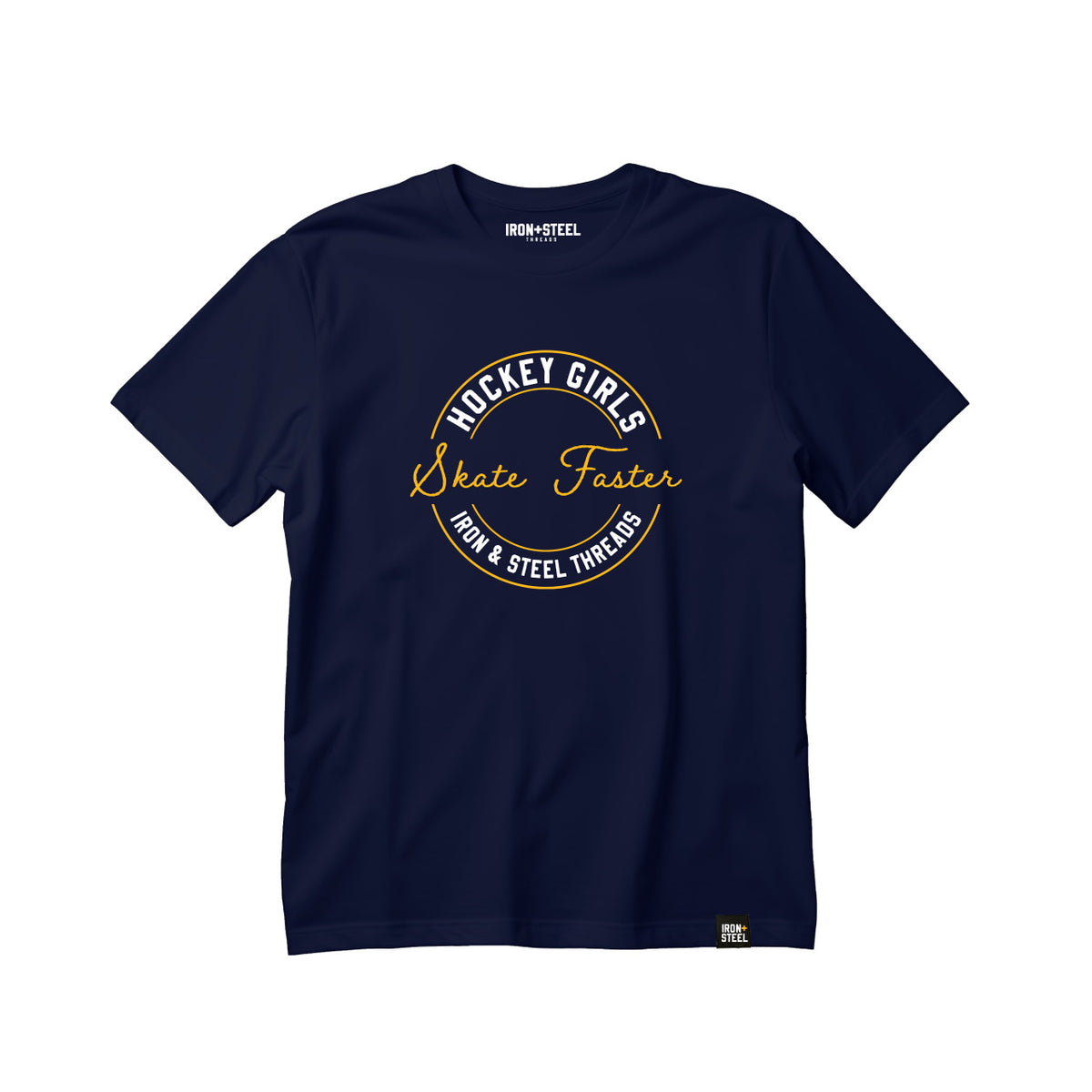 Hockey Girls Skate Faster USA Made Kids Tee