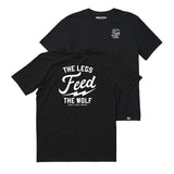 Legs Feed The Wolf Cotton Crew Tee