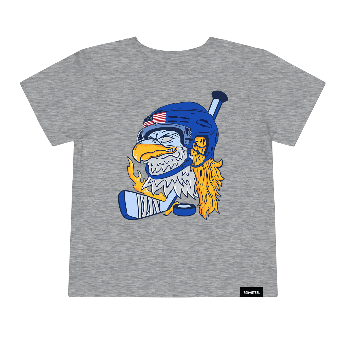 USA Hockey Eagle Toddler Tee in grey