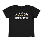 Here For My Hockey Sister Toddler Tee
