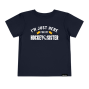 Here For My Hockey Sister Toddler Tee