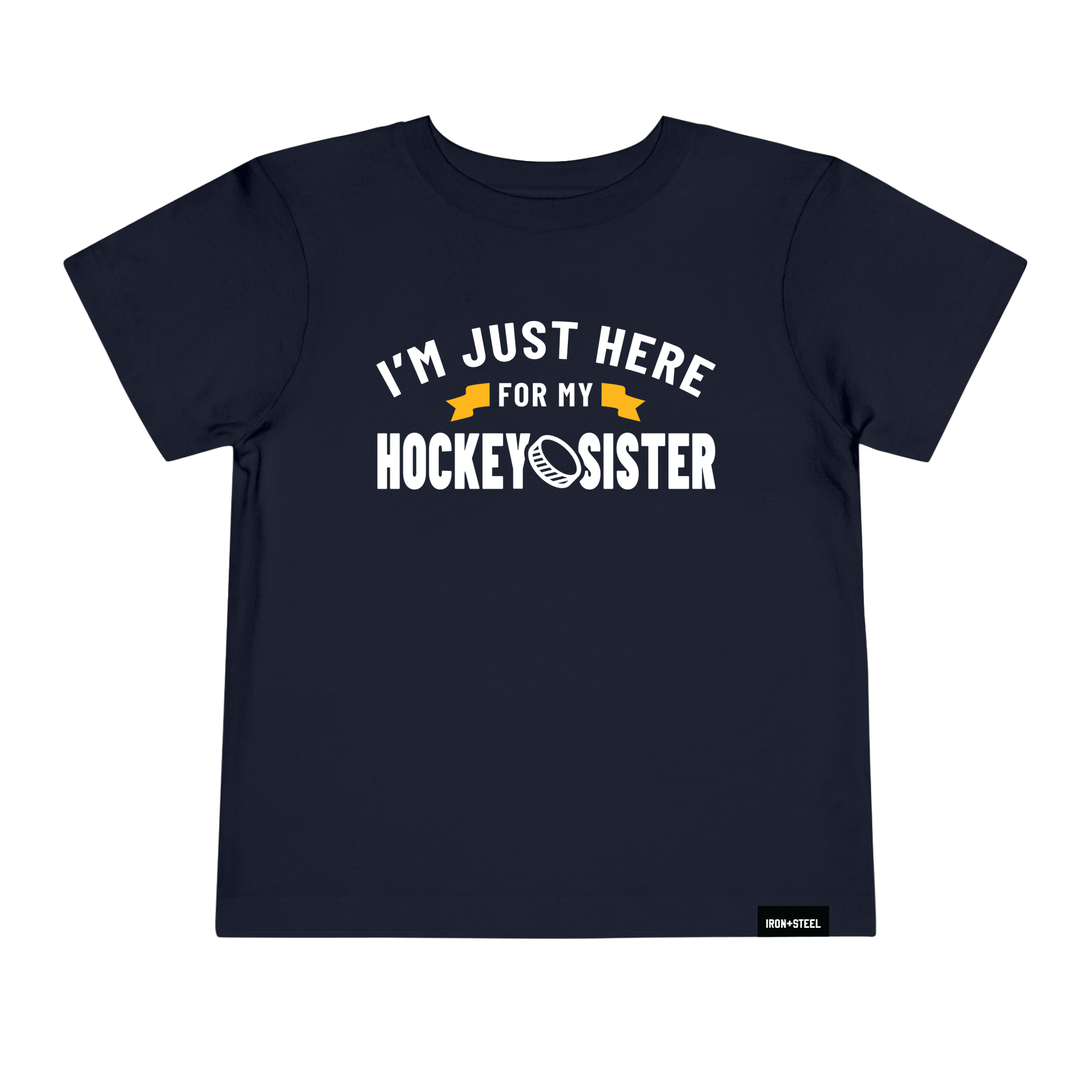 Here For My Hockey Sister Toddler Tee