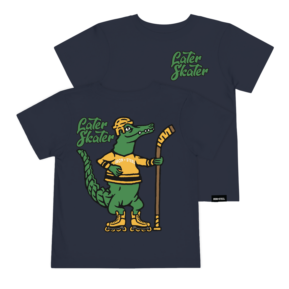 Later Skater Hockey Toddler T-Shirt