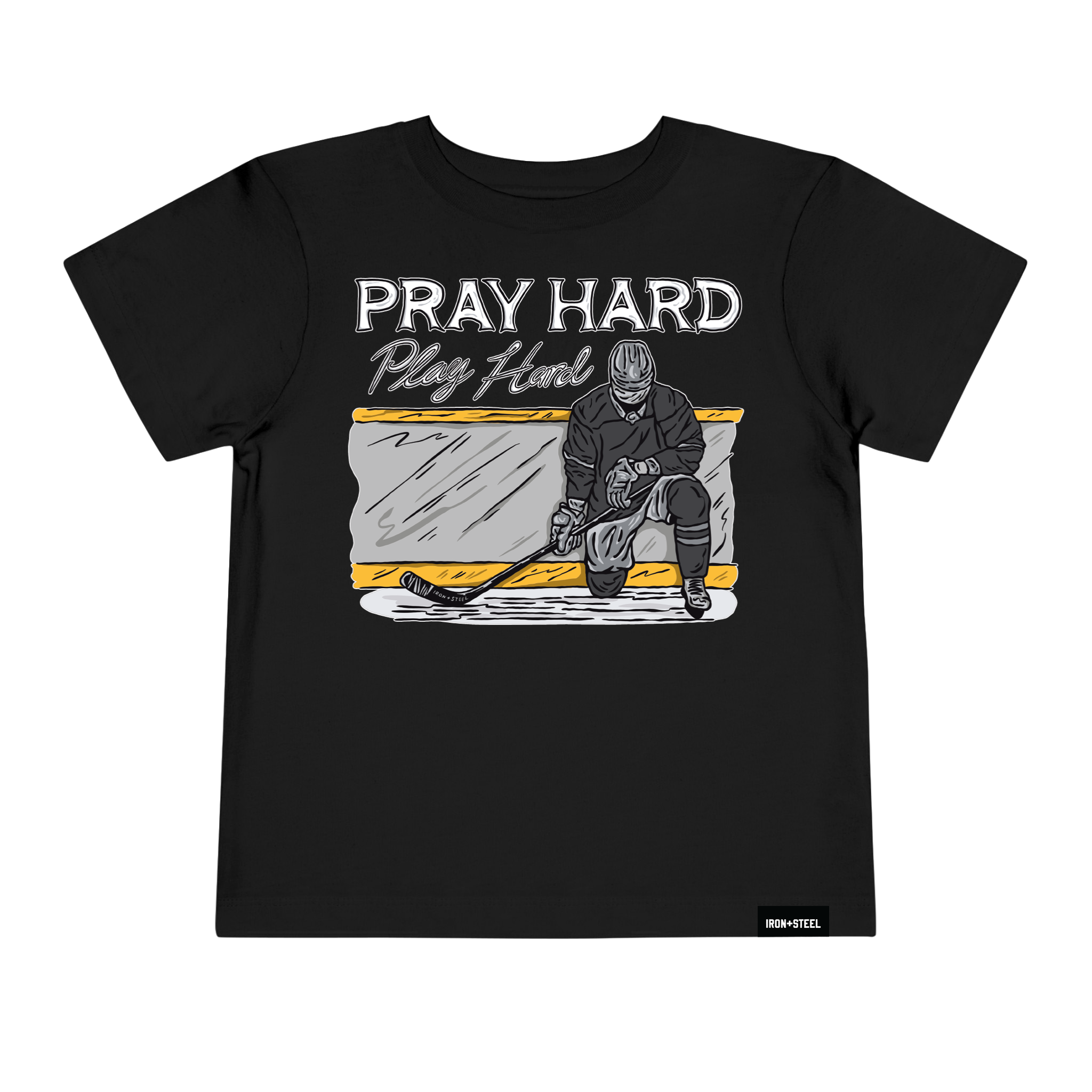 Pray Hard Play Hard Toddler Tee