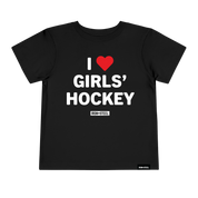 I Love Girls' Hockey Toddler Tee