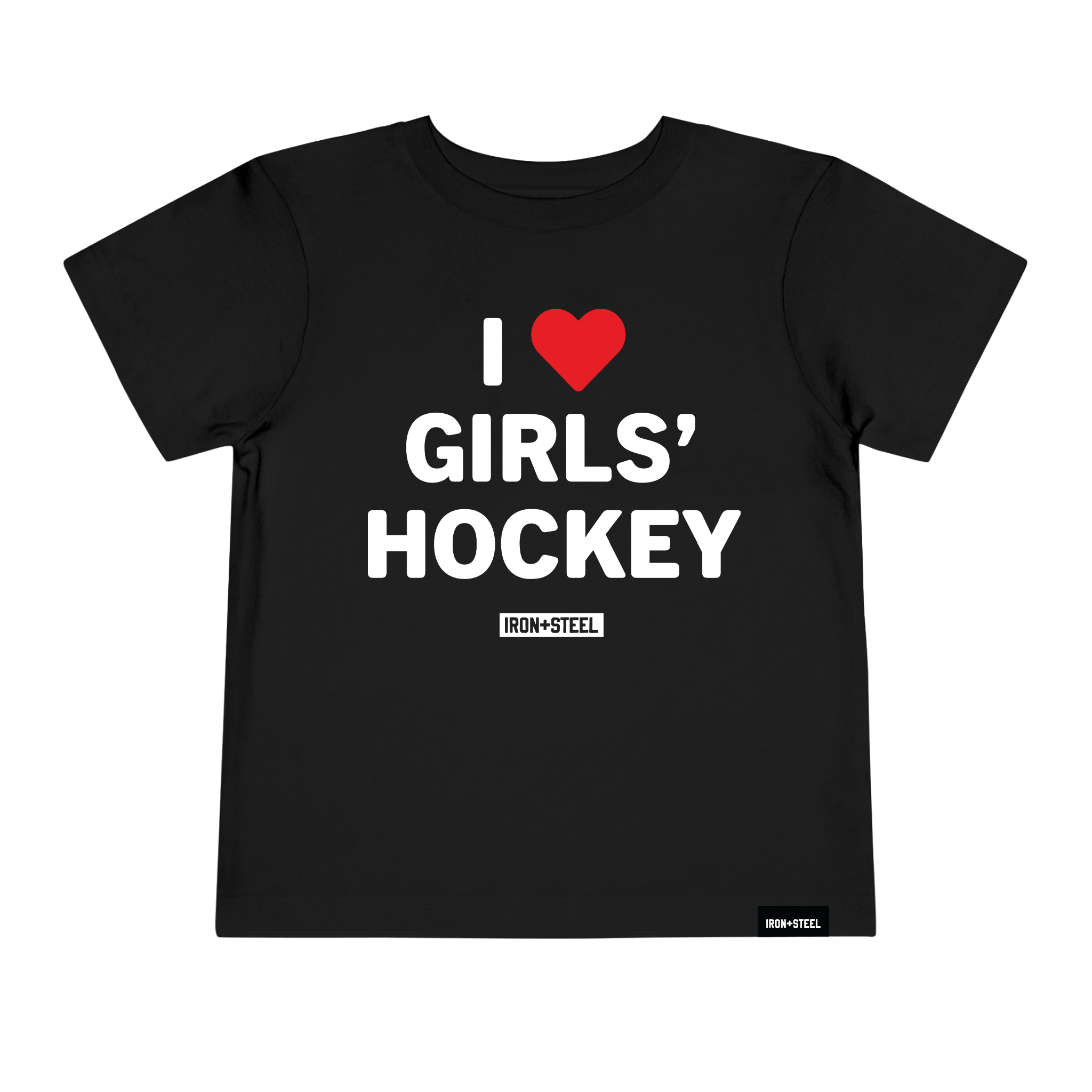 I Love Girls' Hockey Toddler Tee