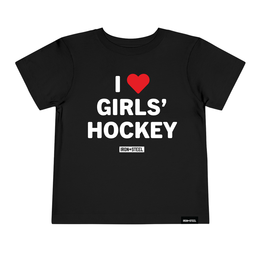 I Love Girls' Hockey Toddler Tee