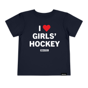 I Love Girls' Hockey Toddler Tee