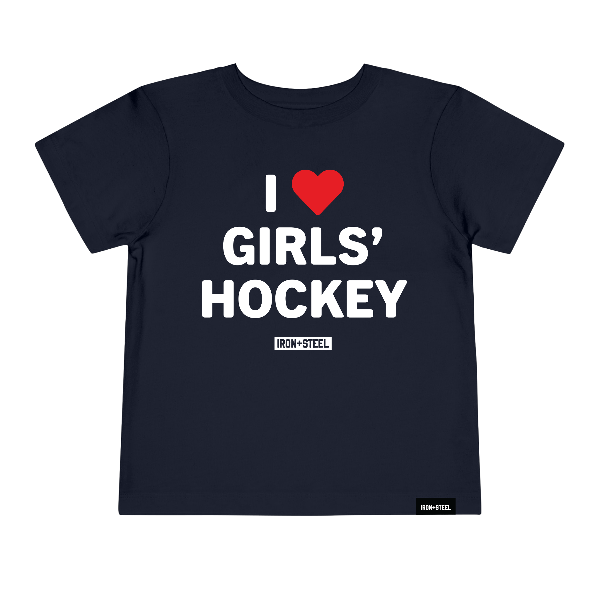 I Love Girls' Hockey Toddler Tee