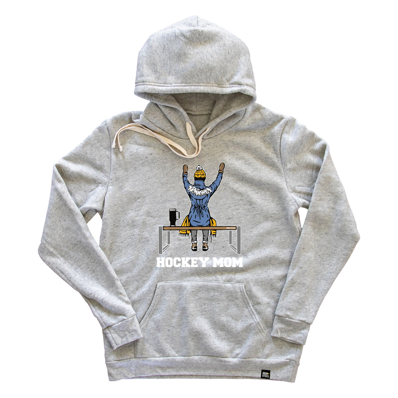 Cheering Hockey Mom Fleece Hoodie
