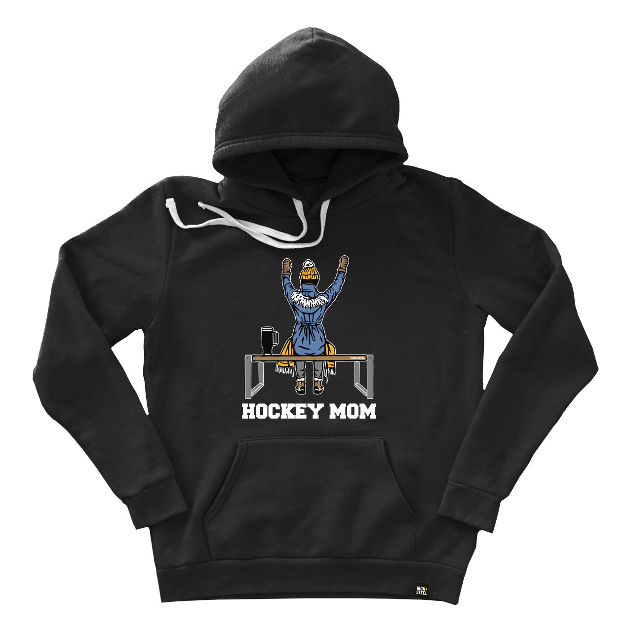 Cheering Hockey Mom Fleece Hoodie
