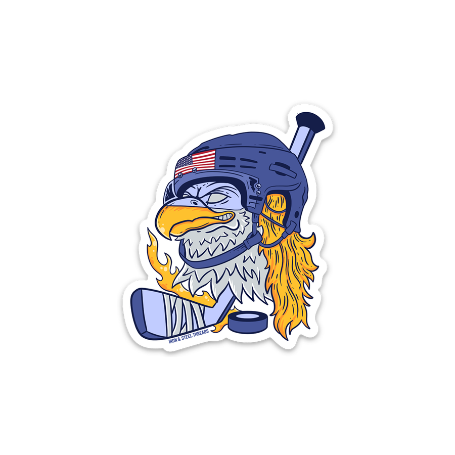 USA Bald Eagle Hockey Sticker