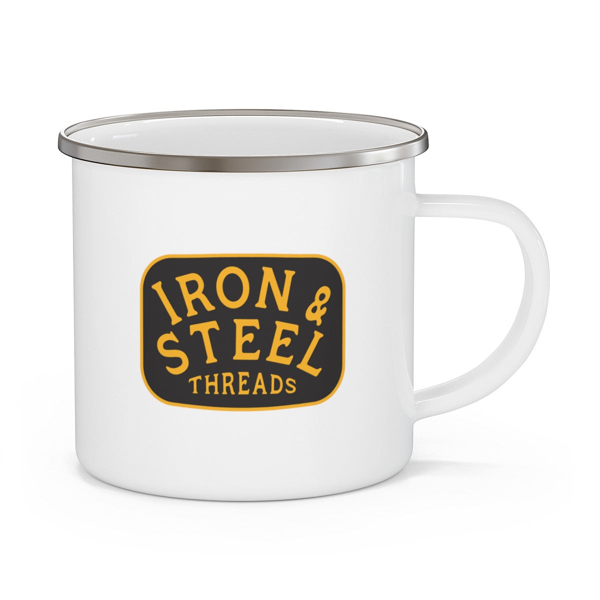 Vintage Iron & Steel Threads Camping Mug