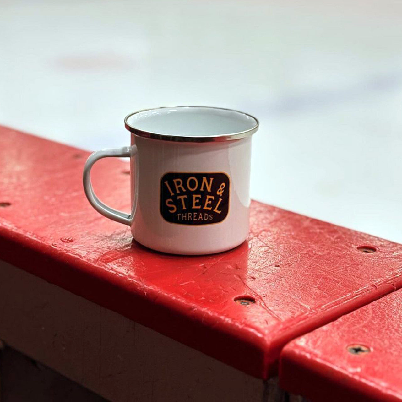 Vintage Iron & Steel Threads Camping Mug