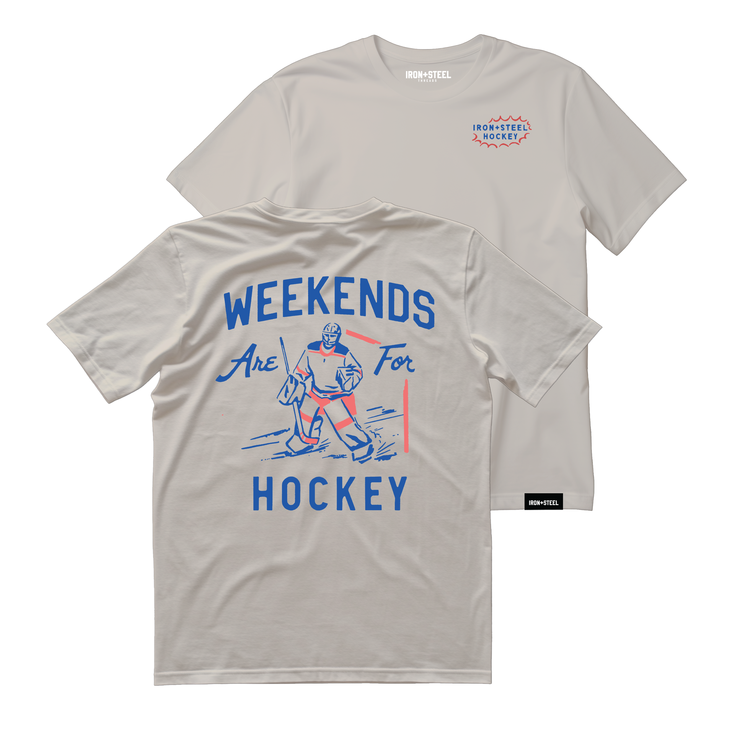Goalie Vintage Weekends are for Hockey Tee