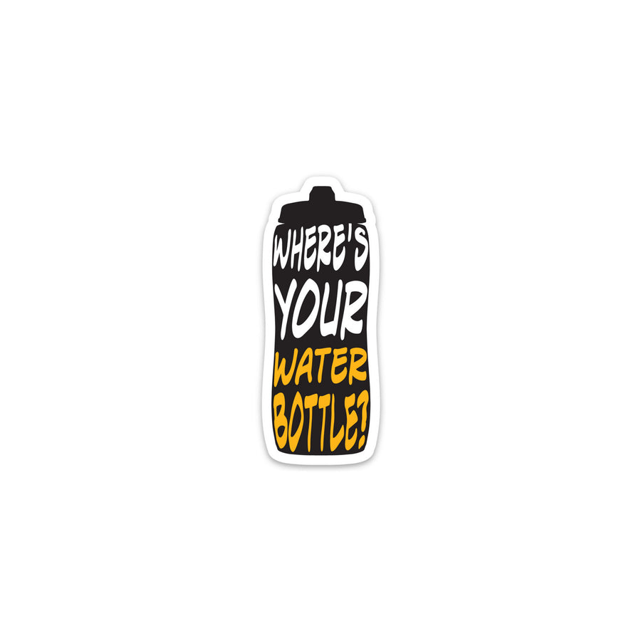 Where's Your Water Bottle Hockey Sticker