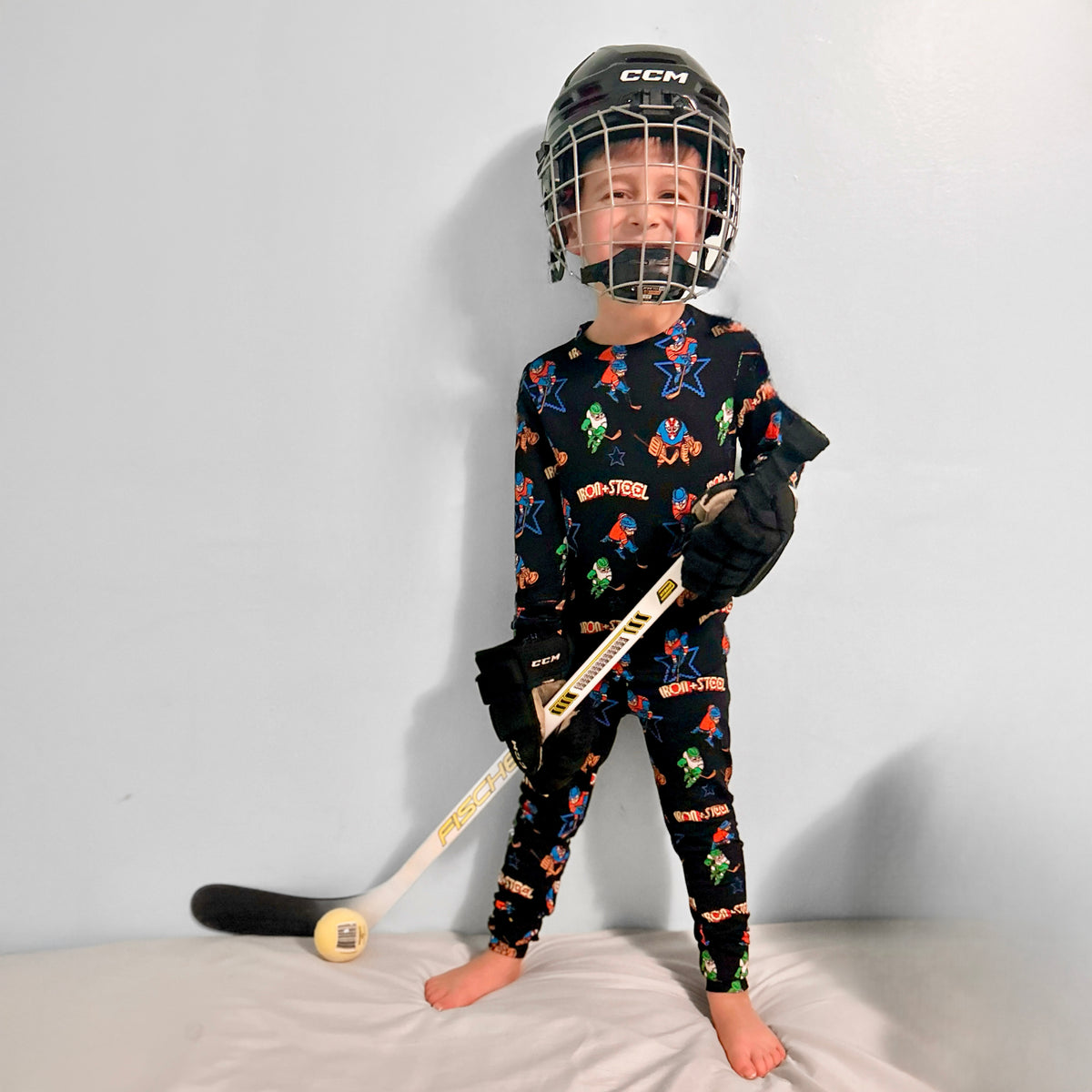 Retro Hockey Bamboo Pajama Set