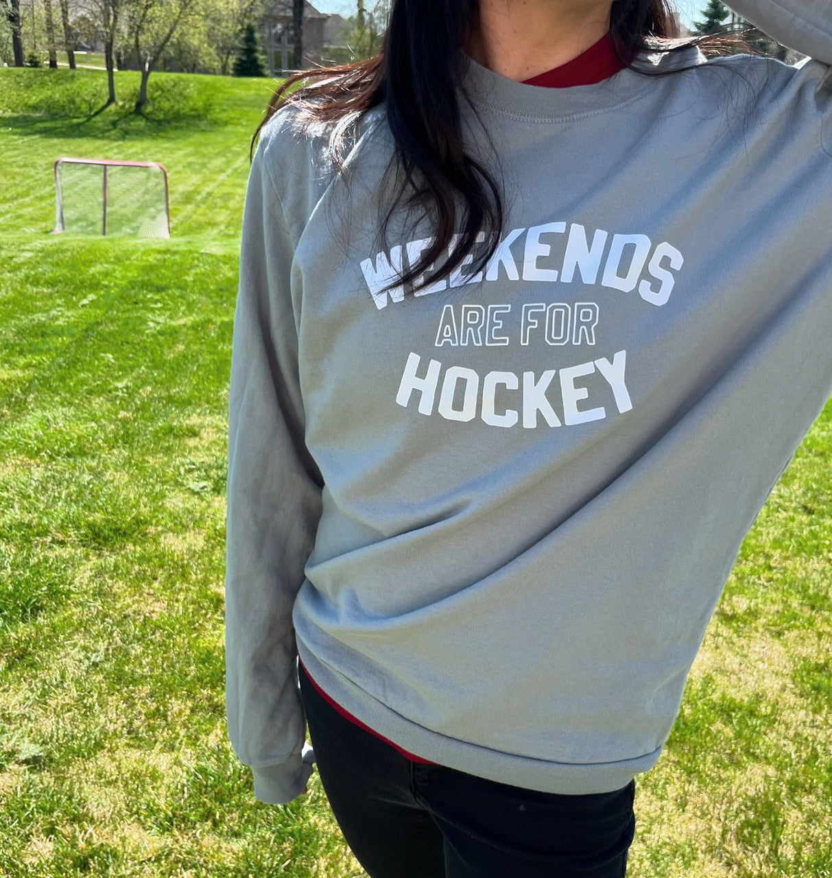 Weekends are for Hockey USA Made Sweatshirt