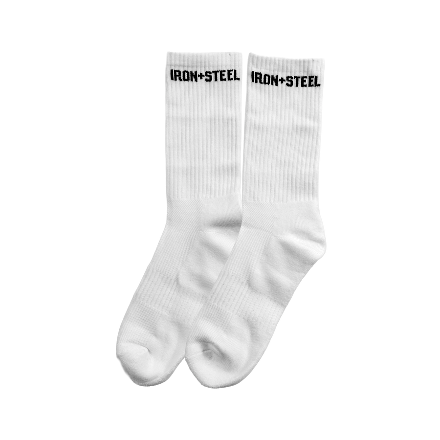 White Crew Socks