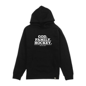 God Family Hockey Youth Hoodie