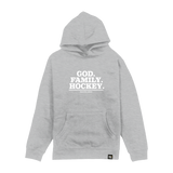 God Family Hockey Youth Hoodie