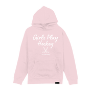 Girls Play Hockey Youth Hoodie