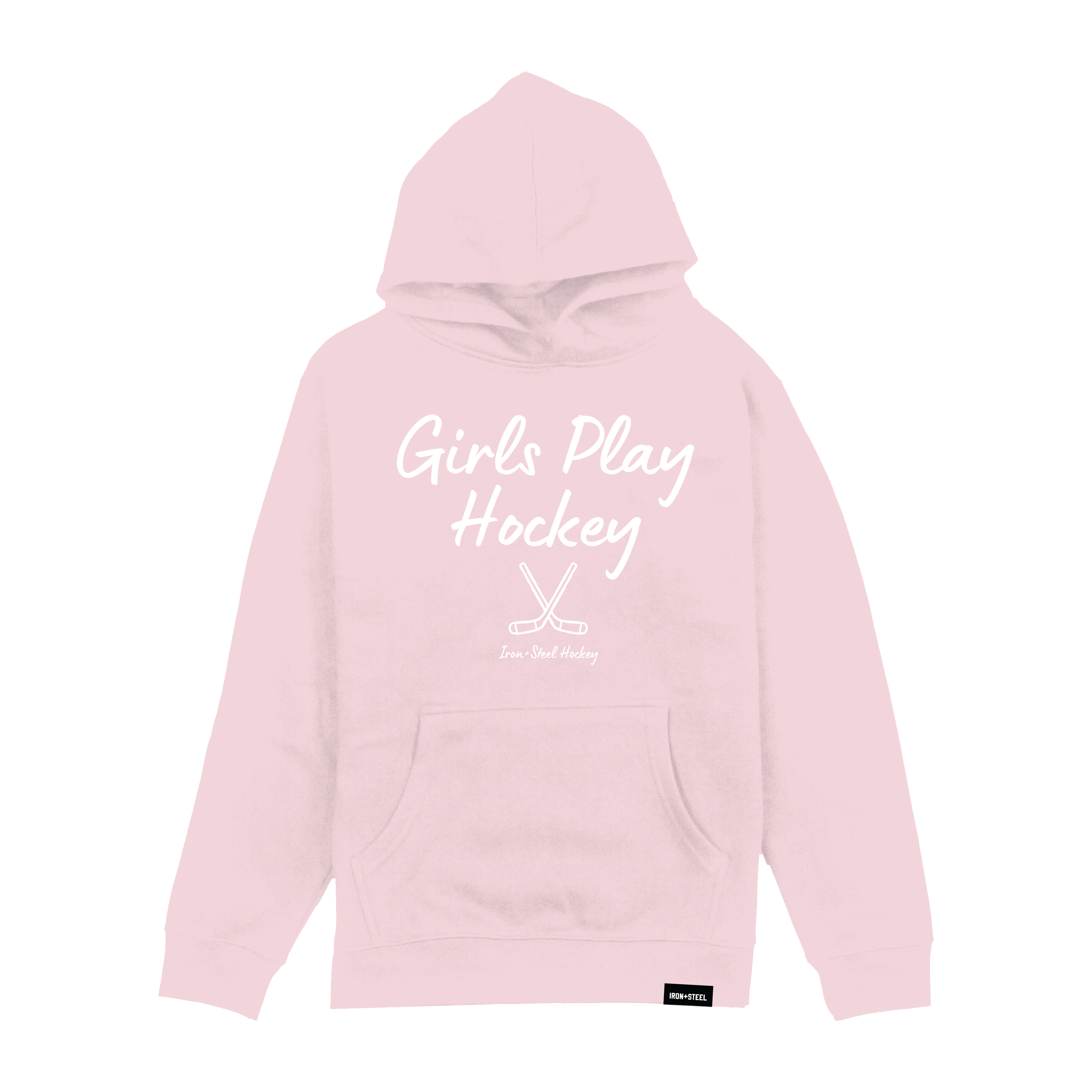 Girls Play Hockey Youth Hoodie