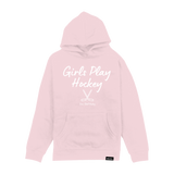 Girls Play Hockey Youth Hoodie