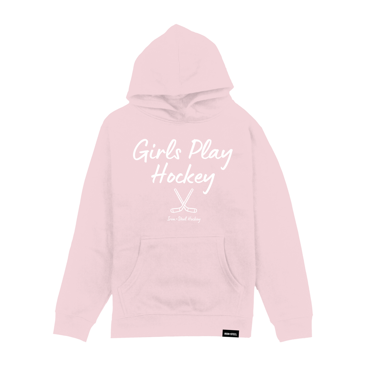 Girls Play Hockey Youth Hoodie