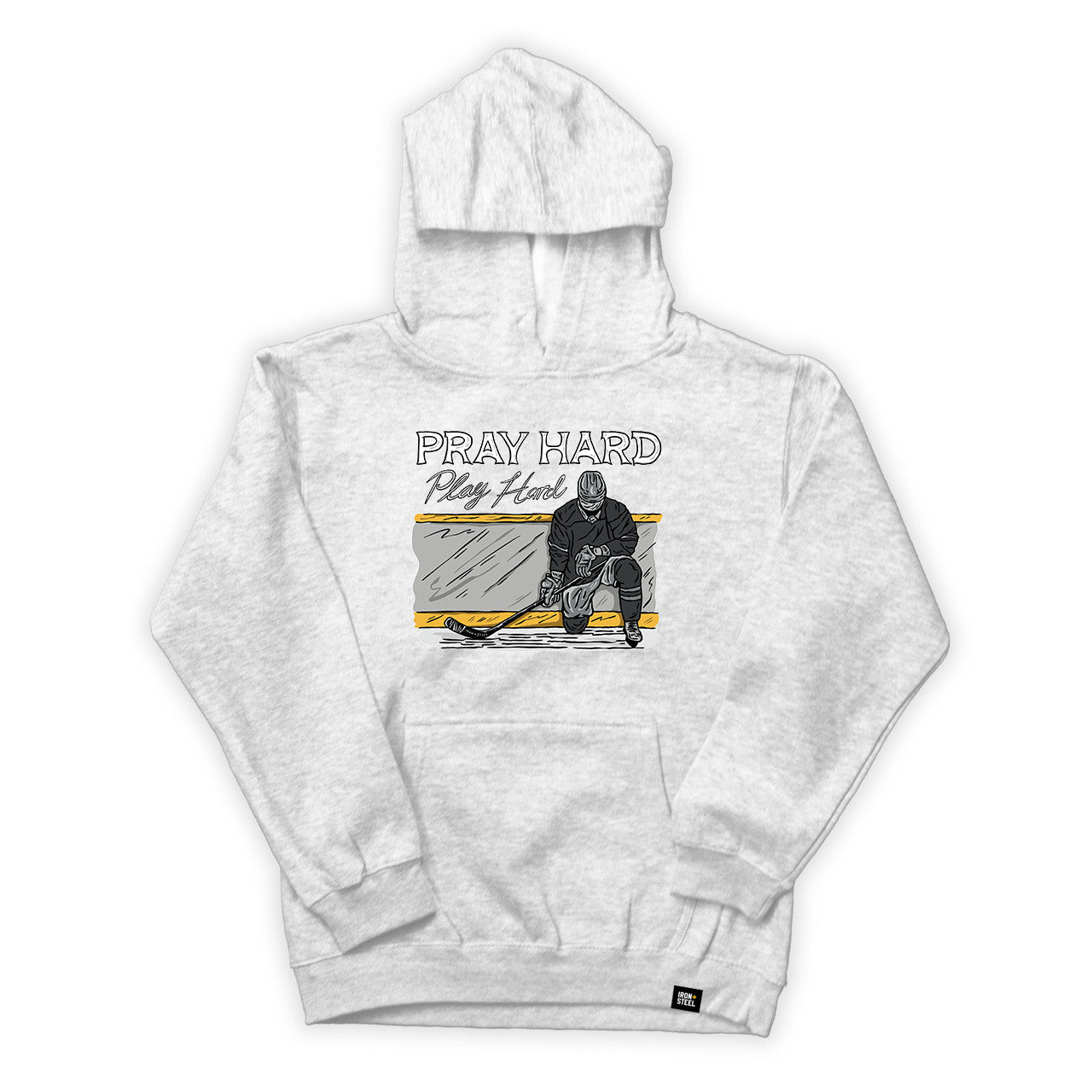 Pray Hard Play Hard Youth Hoodie