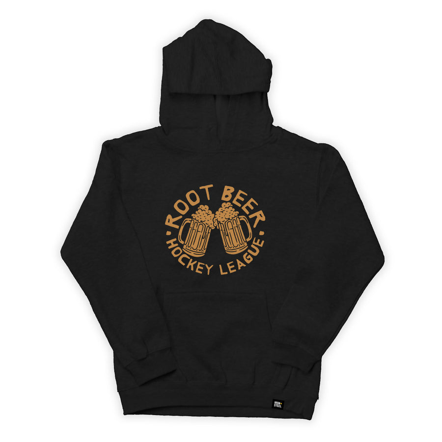 Root Beer Hockey League Kids Fleece Hoodie